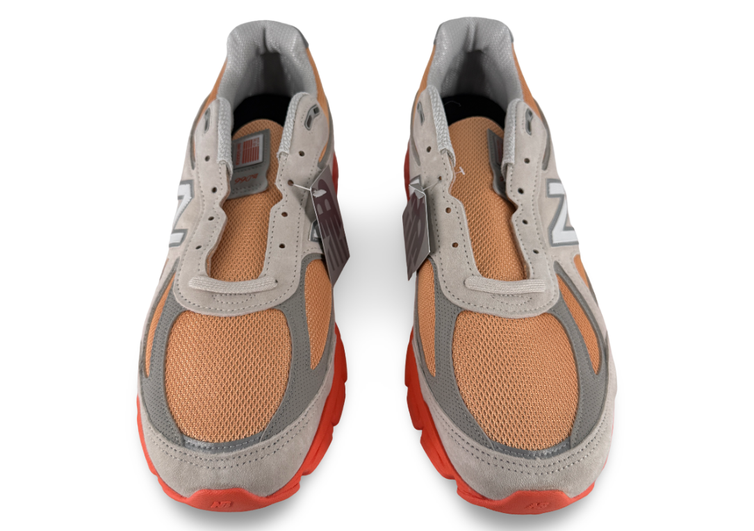 New Balance 990v4 MiUSA Moonbeam Tangerine Heat