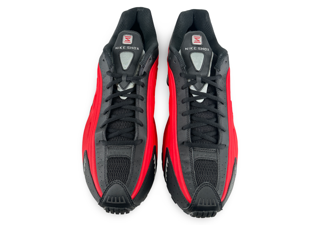 Nike Shox R4 University Red Black Metallic Silver