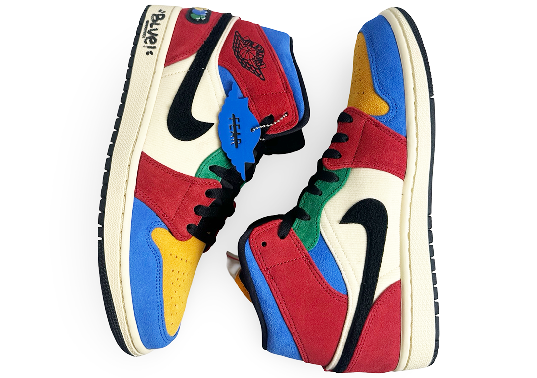 Jordan 1 Mid SE Fearless Blue the Great (SIGNED BOX/SHOES)