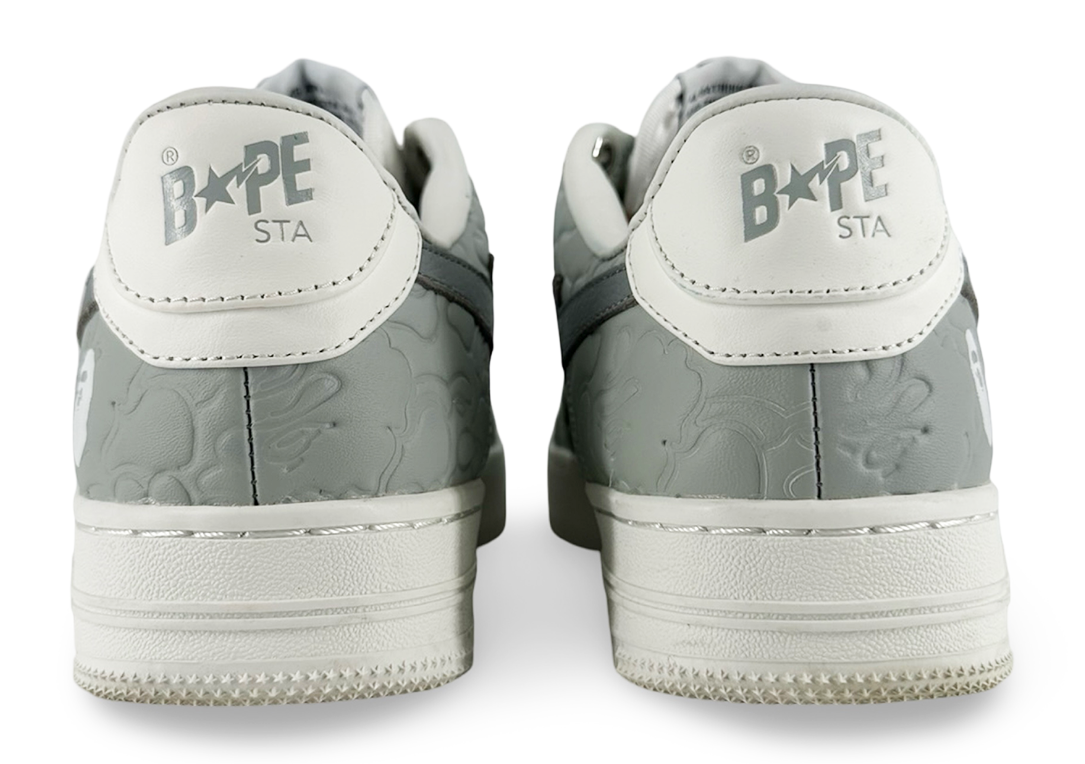 A Bathing Ape Bape Sta #4 Line Camo White Grey