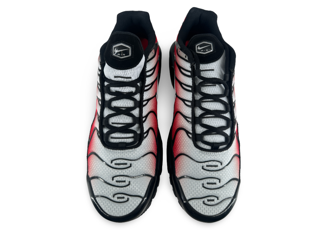 Nike Air Max Plus Pure Platinum University Red Black White