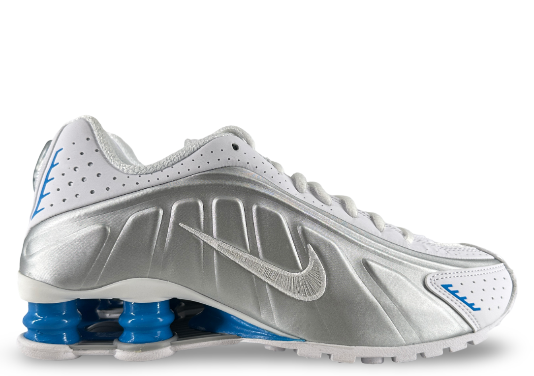 Nike Shox R4 White Blue Hero Silver (Women's)