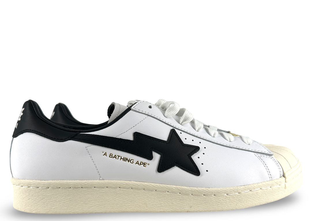 adidas Superstar 80s Bape White Black
