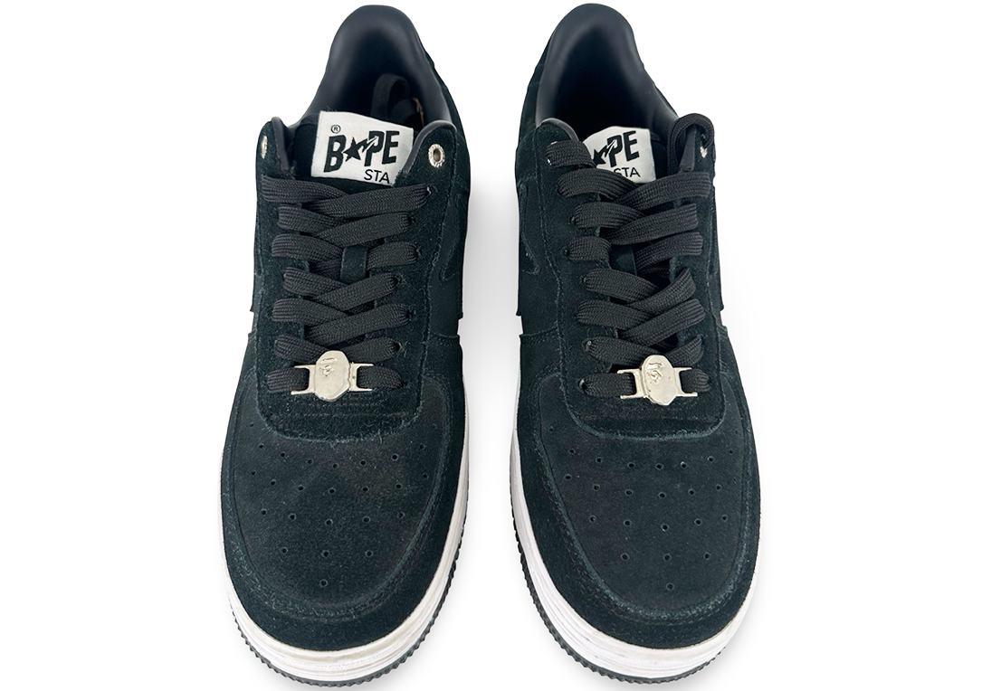 A Bathing Ape Bape Sta Black Seude