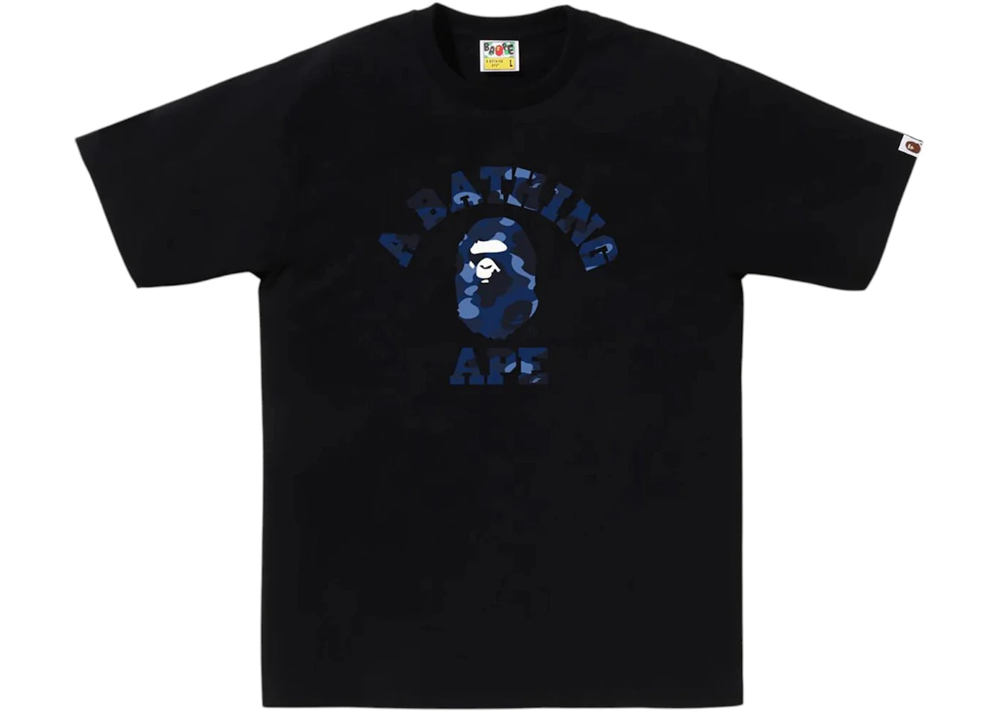 BAPE Color Camo College Tee (FW25) Black/Navy