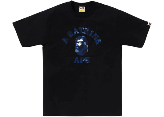 BAPE Color Camo College Tee (FW25) Black/Navy