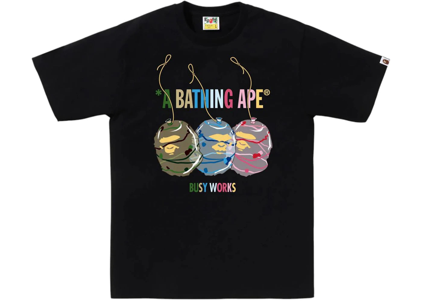 BAPE Water Yoyo Ape Head Tee Black