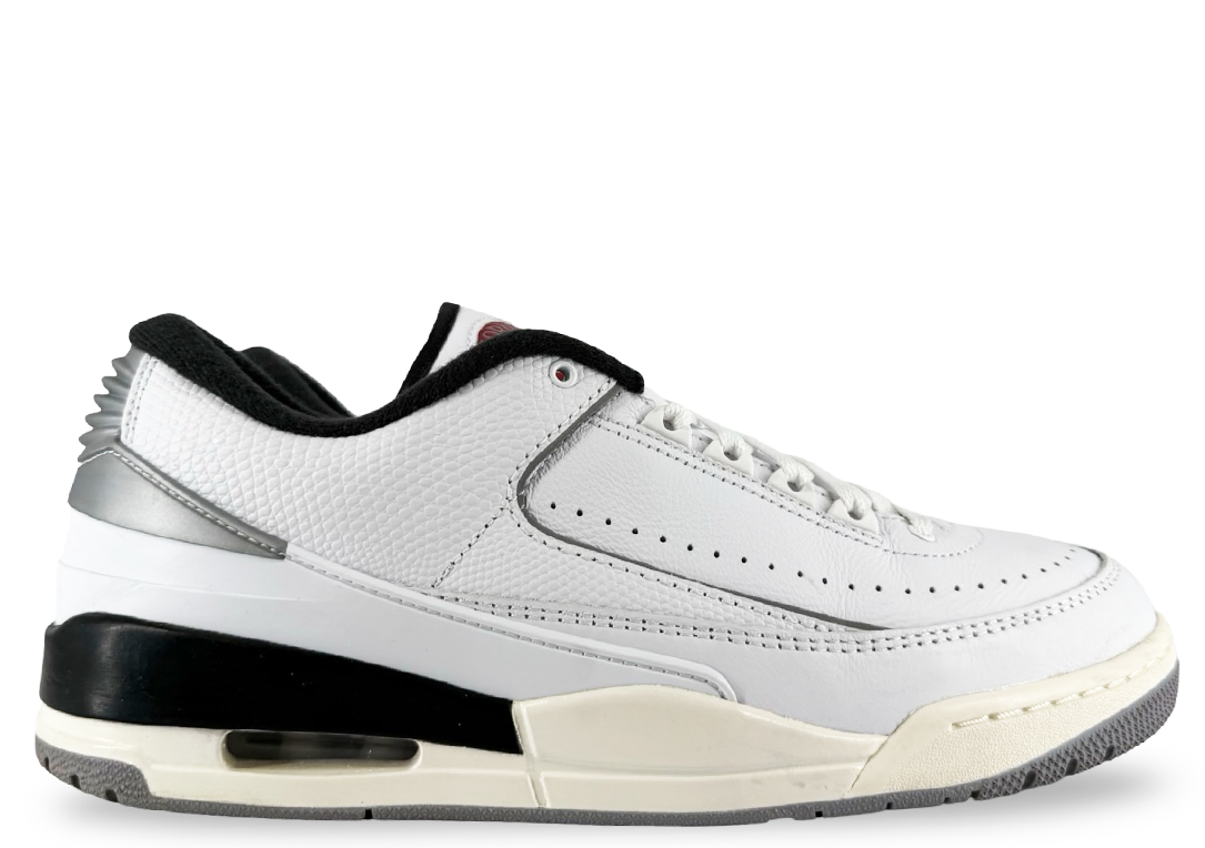 Jordan 2/3 White Black Metallic Silver