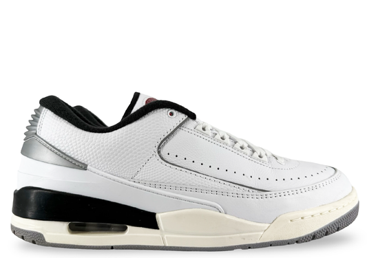 Jordan 2/3 White Black Metallic Silver