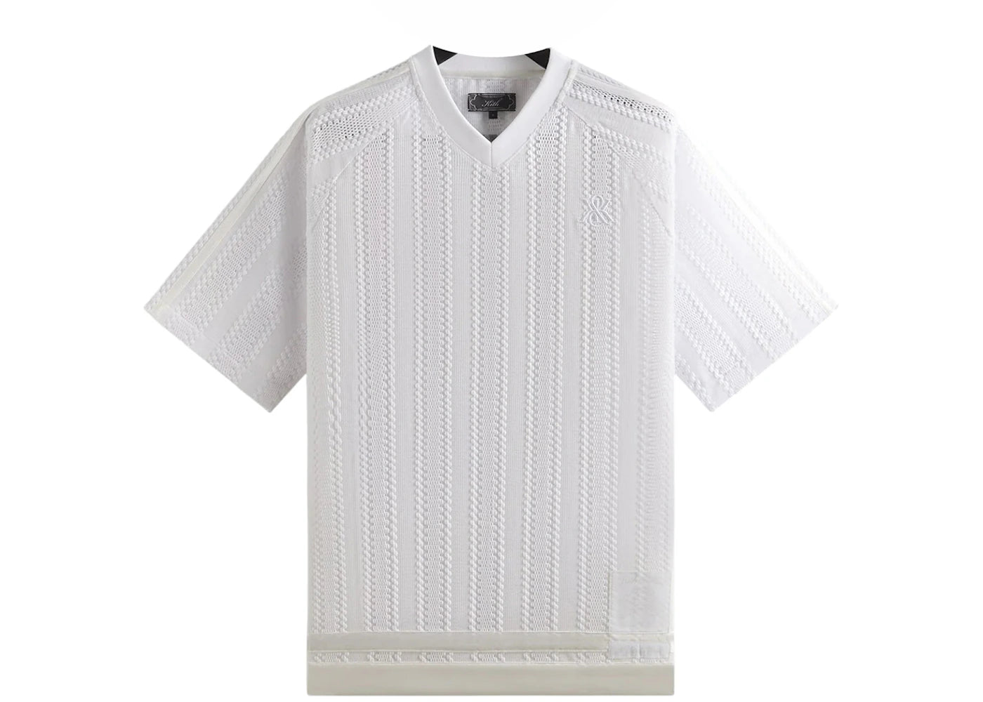 Kith Leon Short Sleeve Lace Combo Jersey White