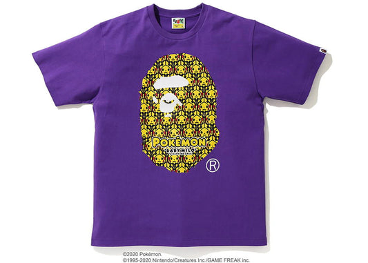 BAPE x Pokemon Ape Head Tee #1 Purple