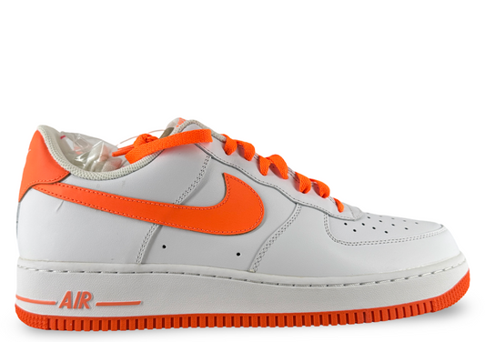 Nike Air Force 1 Low White Total Orange Neon Swoosh