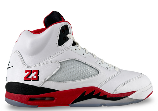 Jordan 5 Retro Fire Red Black Tongue (2025)