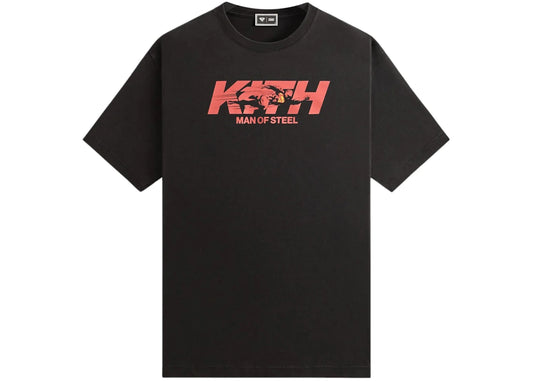 Kith x Superman Man Of Steel Vintage Tee Black