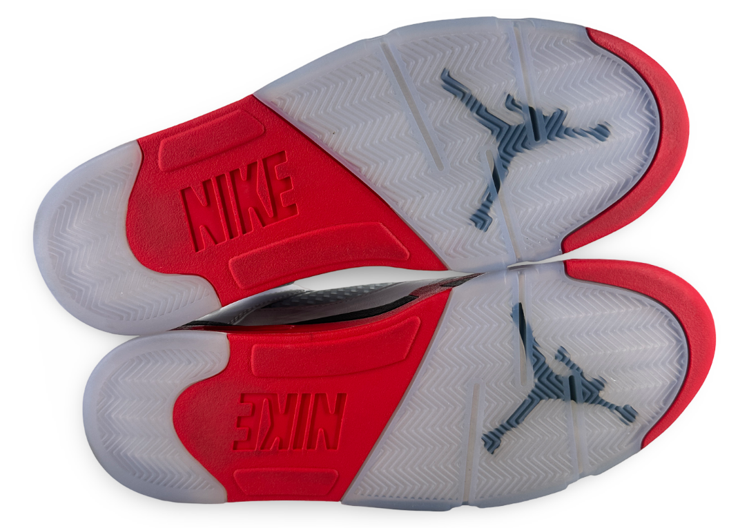 Jordan 5 Retro Fire Red Black Tongue (2025)