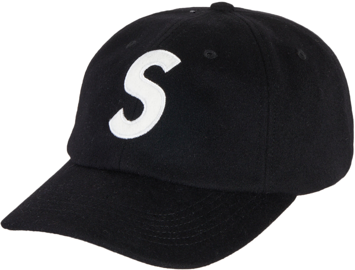 Supreme Wool S Logo 6 Panel (FW21) Black