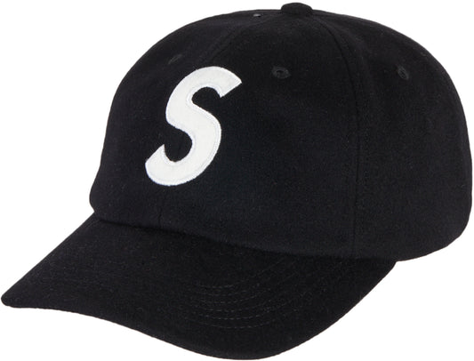 Supreme Wool S Logo 6 Panel (FW21) Black