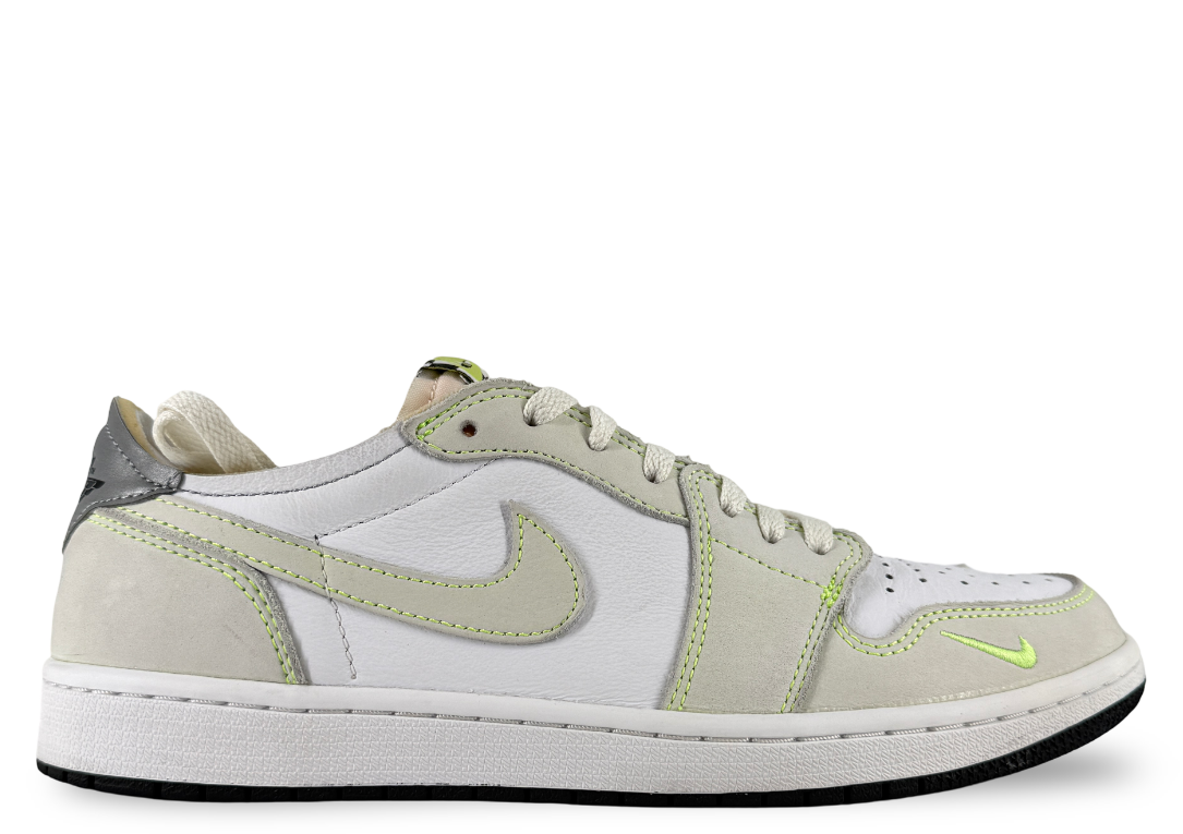 Jordan 1 Retro Low White Ghost Green Black
