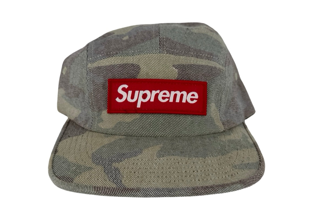 Supreme Washed Out Camo Camp Cap Woodland Camo