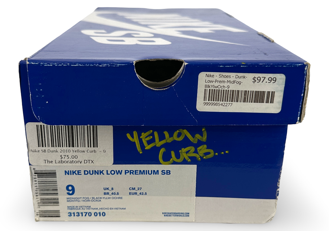 Nike SB Dunk Low Yellow Curb