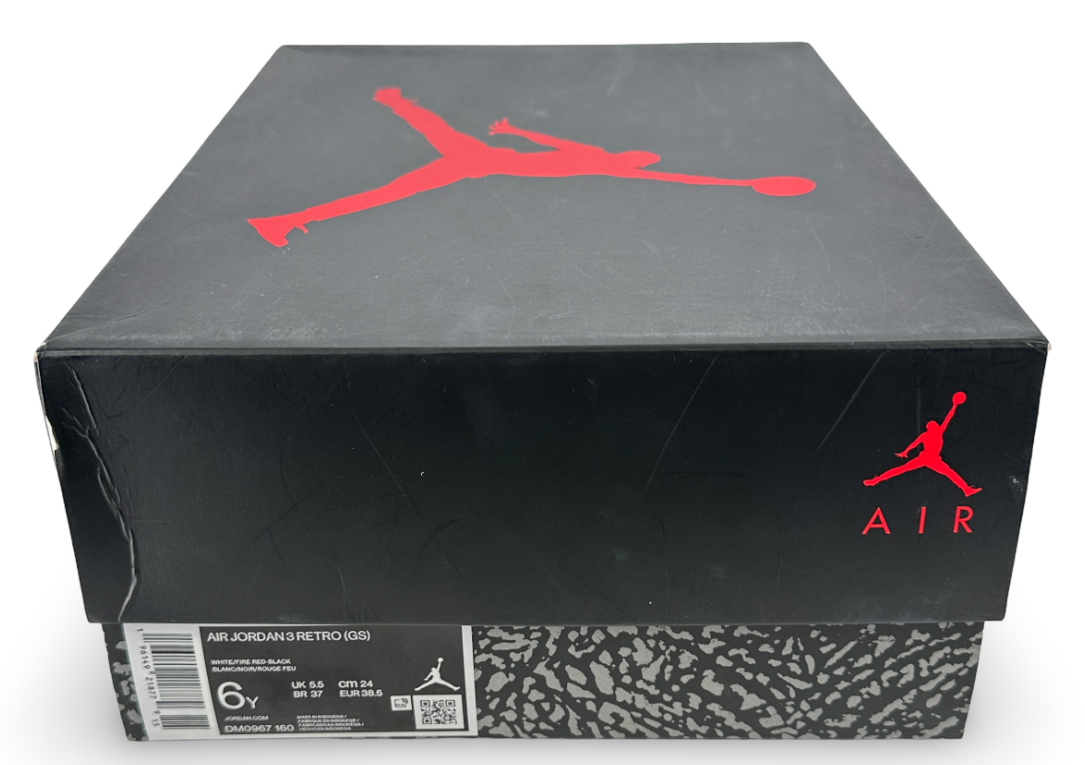 Jordan 3 Retro Fire Red (2022) (GS)