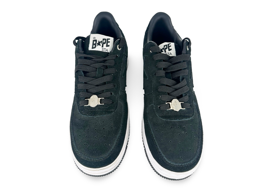A Bathing Ape Bape Sta Black Suede