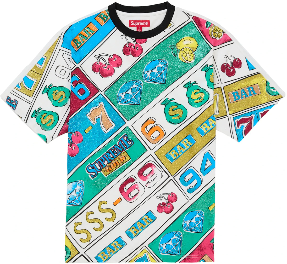 Supreme Slot Machine S/S Top White
