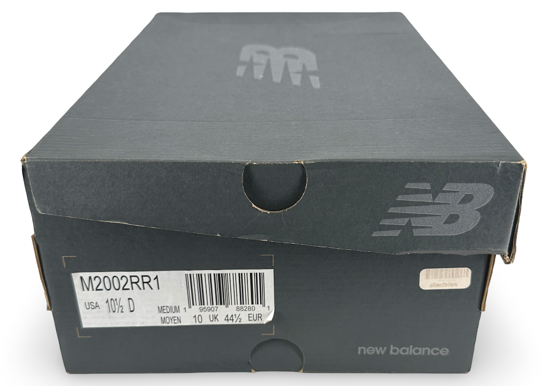 New Balance 2002R Black Dark Grey White