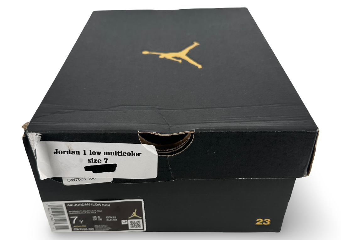 Jordan 1 Low White Neon (GS)