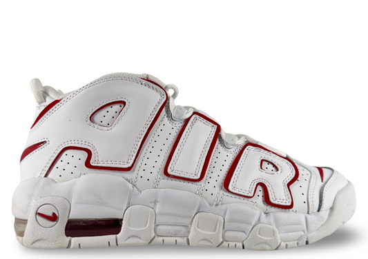 Nike Air More Uptempo White Varsity Red Outline (GS)
