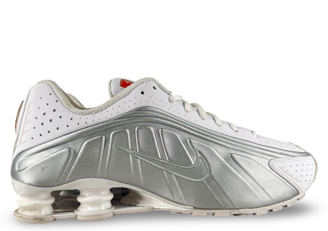 Nike Shox R4 White Metallic Silver (Women's)