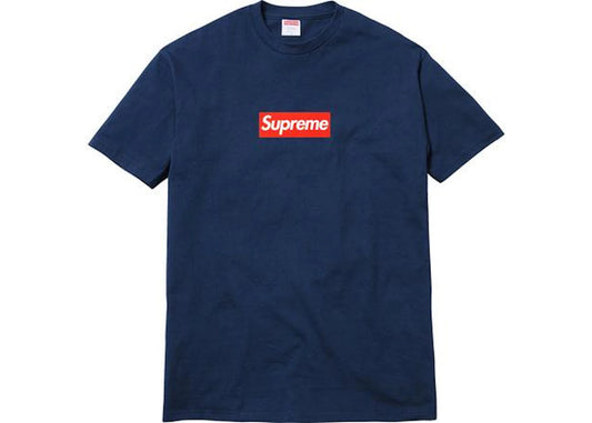 Supreme 20th Anniversary Box Logo Tee Navy