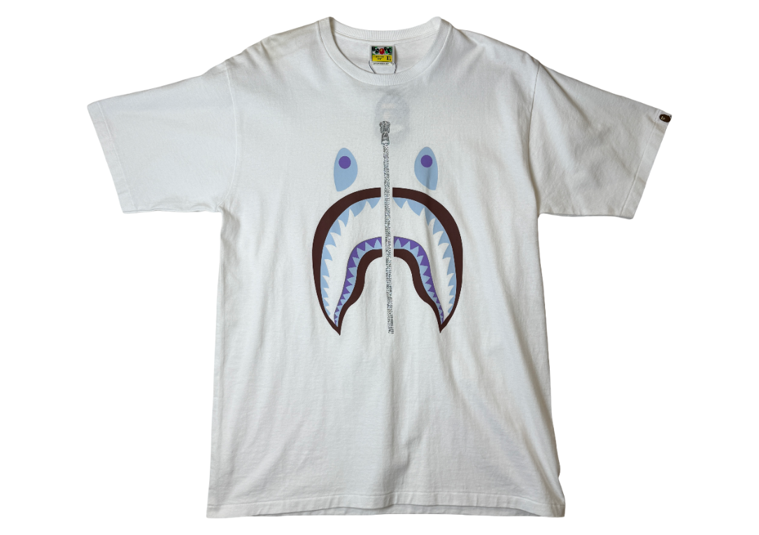 BAPE Color Camo Shark Tee White/Purple