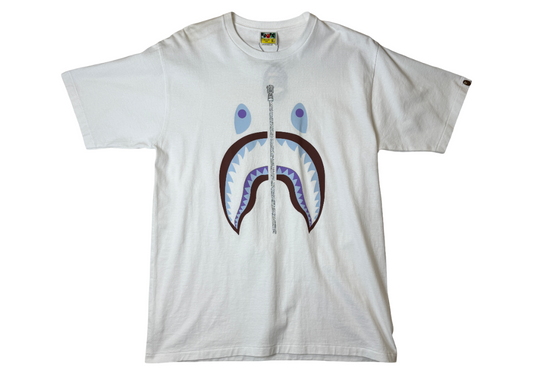 BAPE Color Camo Shark Tee White/Purple