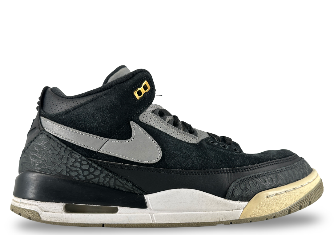 Jordan 3 Retro Tinker Black Cement Gold