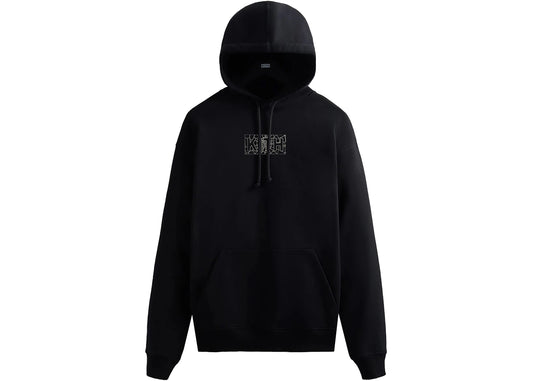 Kith Marvel Spider-Man Web Logo Hoodie Black