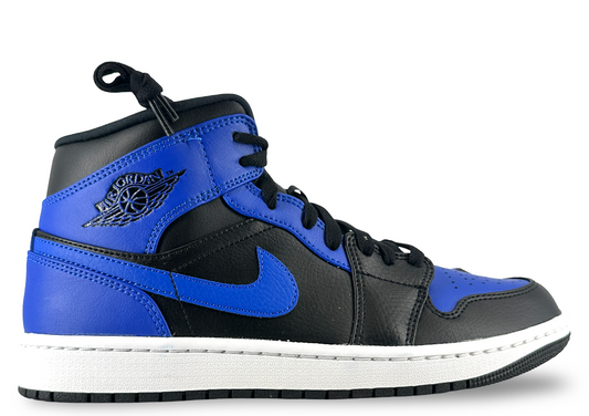 Jordan 1 Mid Hyper Royal Tumbled Leather