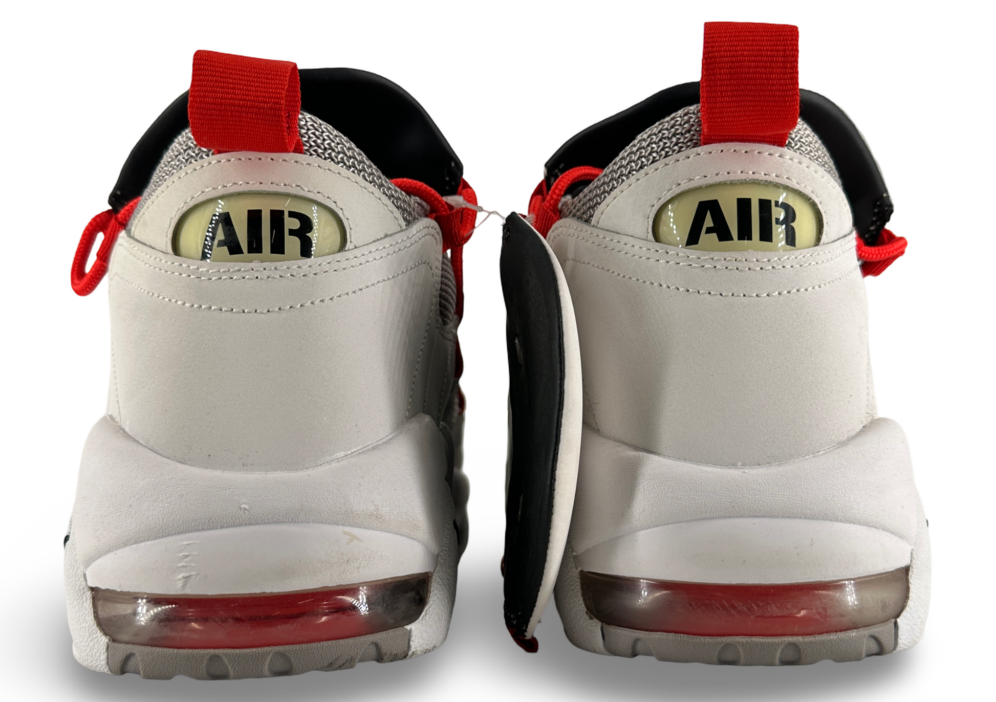 Nike Air More Money White Habanero Red Atmosphere Grey