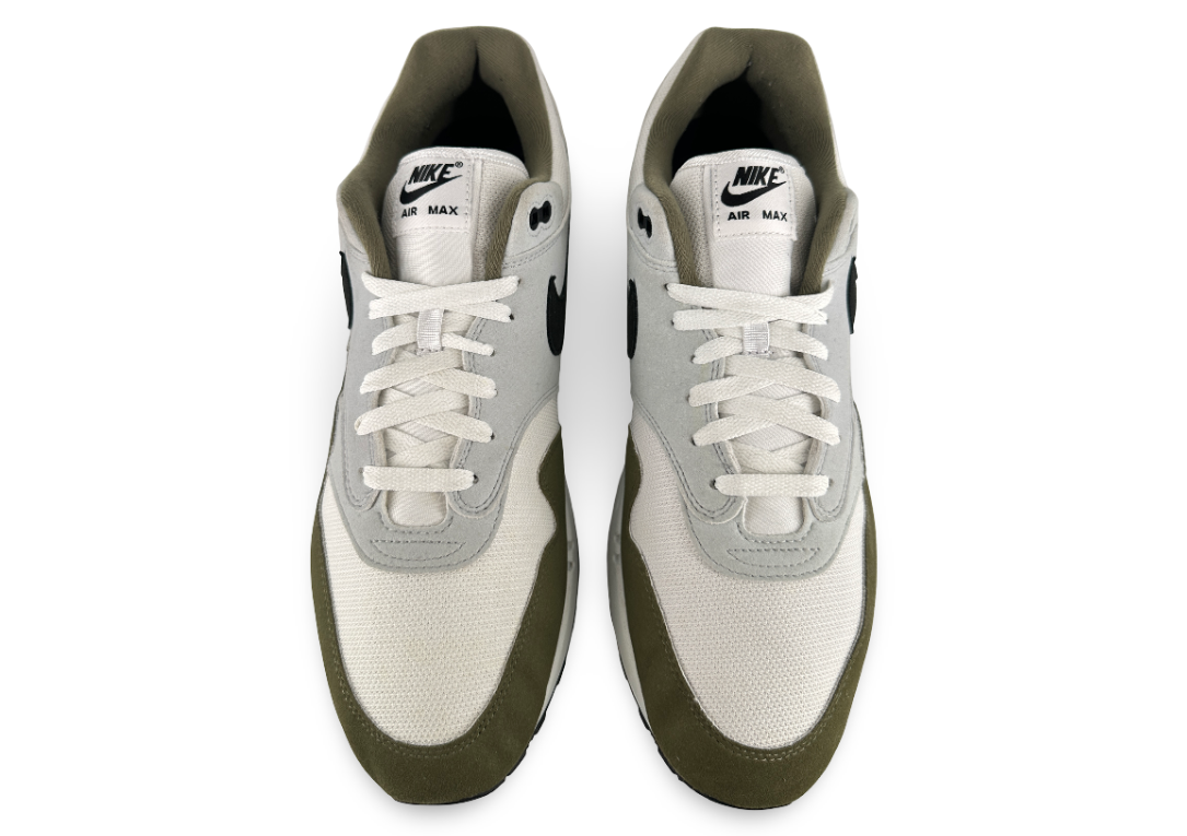 Nike Air Max 1 White Black Medium Olive