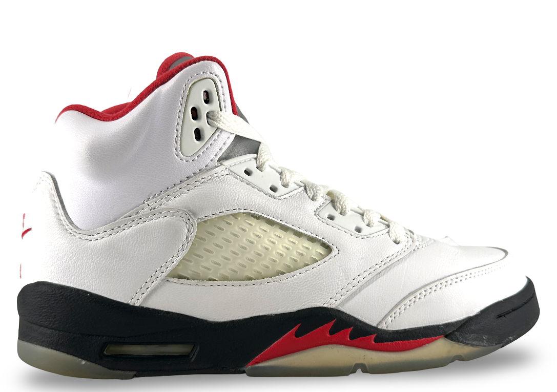 Jordan 5 Retro Fire Red Silver Tongue (2020) (GS)