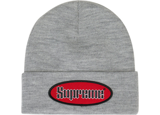 Supreme Oval Patch Beanie (SS22) Heather Grey