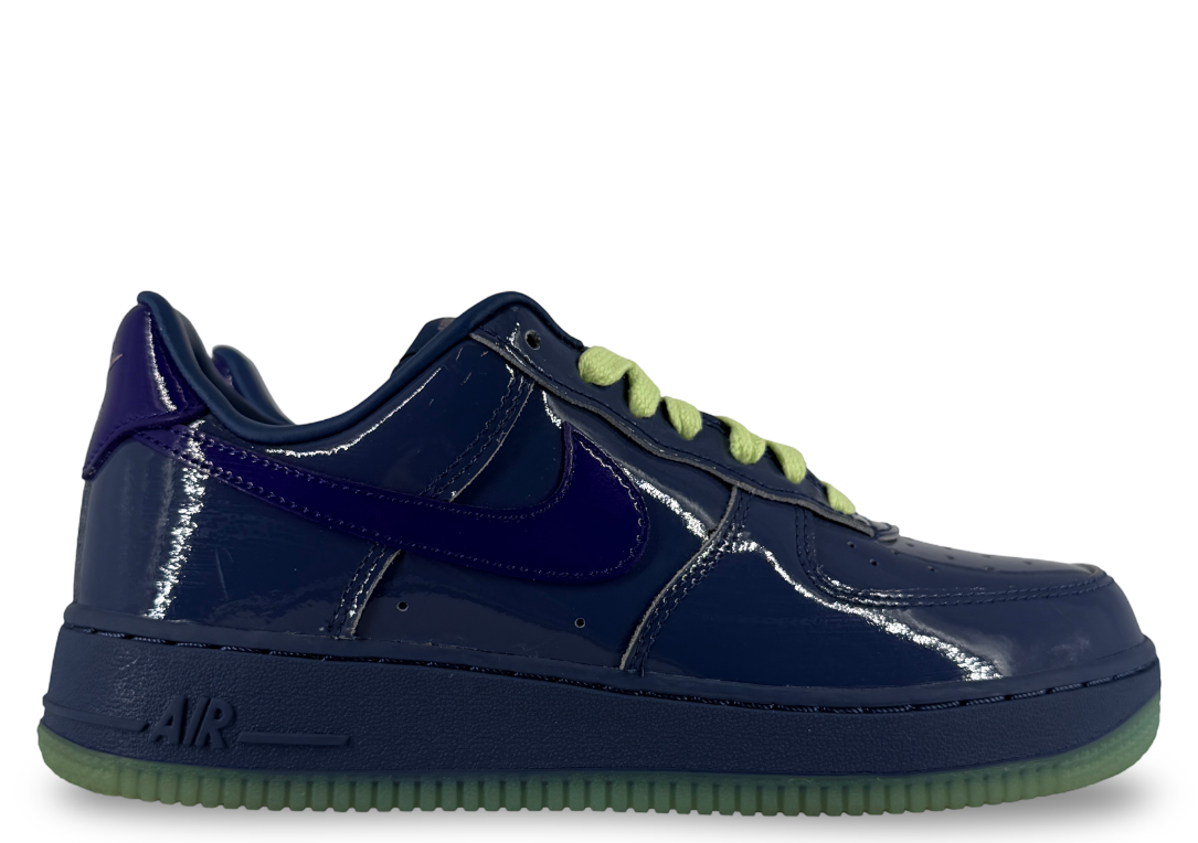Nike Air Force 1 Low Patent Leather Mystic Navy Grape Ice