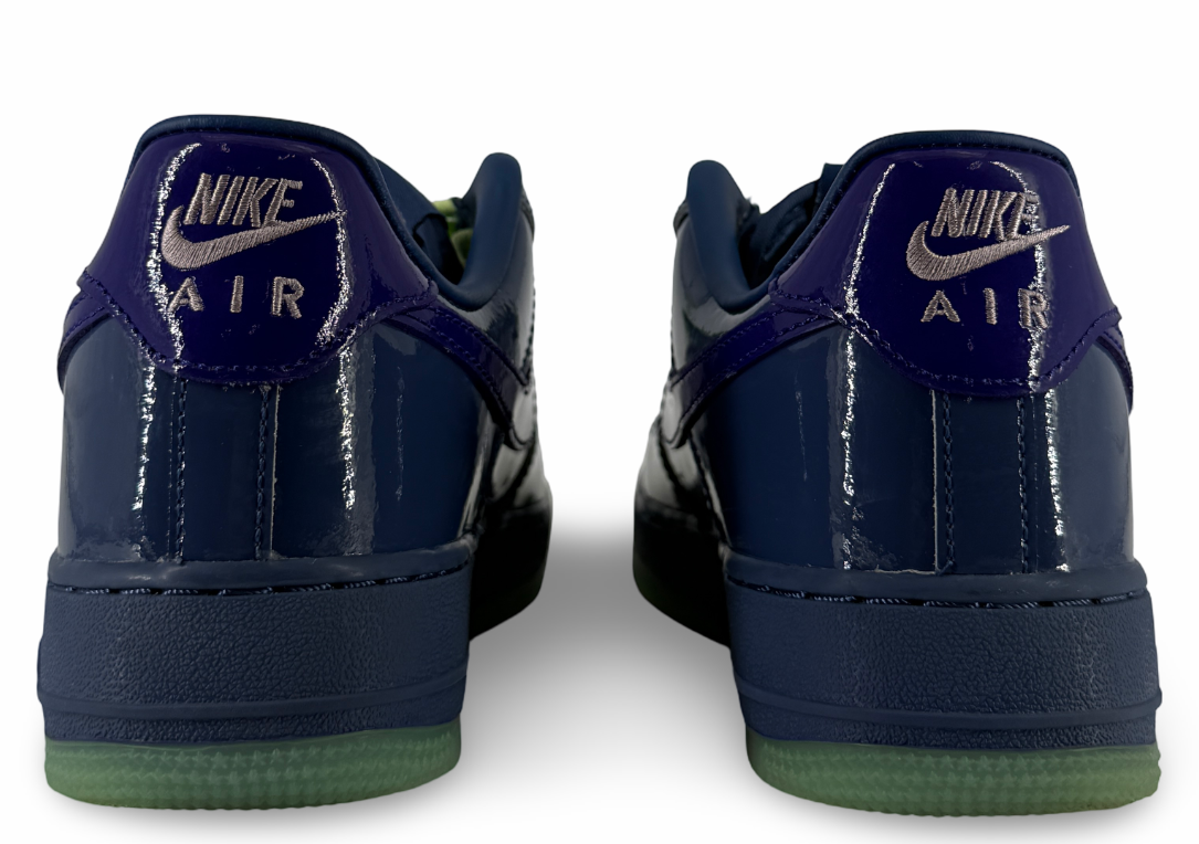 Nike Air Force 1 Low Patent Leather Mystic Navy Grape Ice