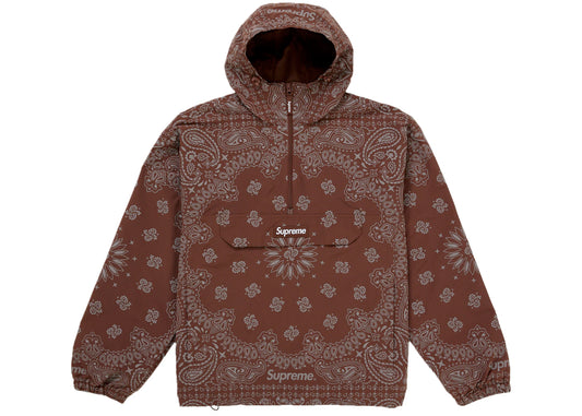 Supreme Reflective Bandana Anorak Brown