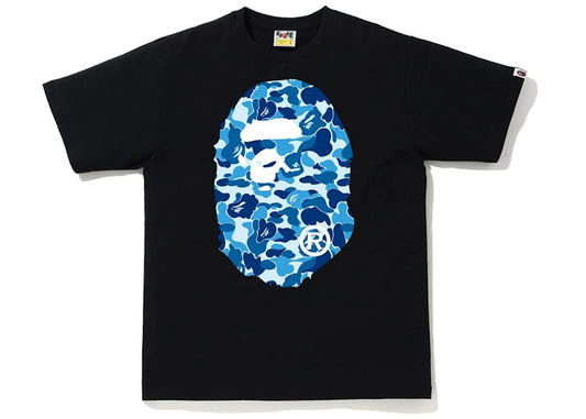 BAPE ABC Camo Big Ape Head Tee Black/Blue
