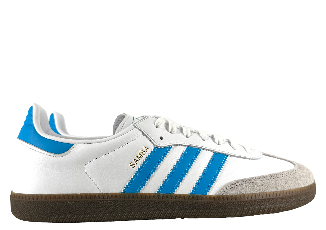 adidas Samba OG White Shock Cyan