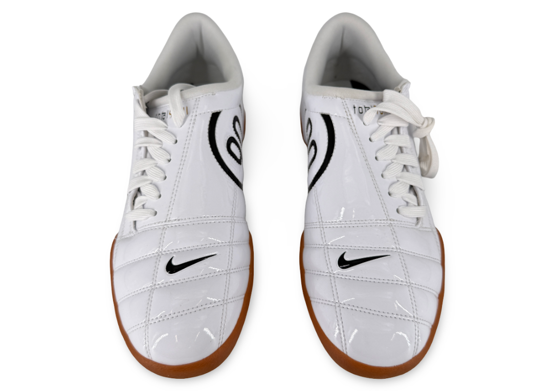 Nike Total 90 3 Patent White Black (Women's)