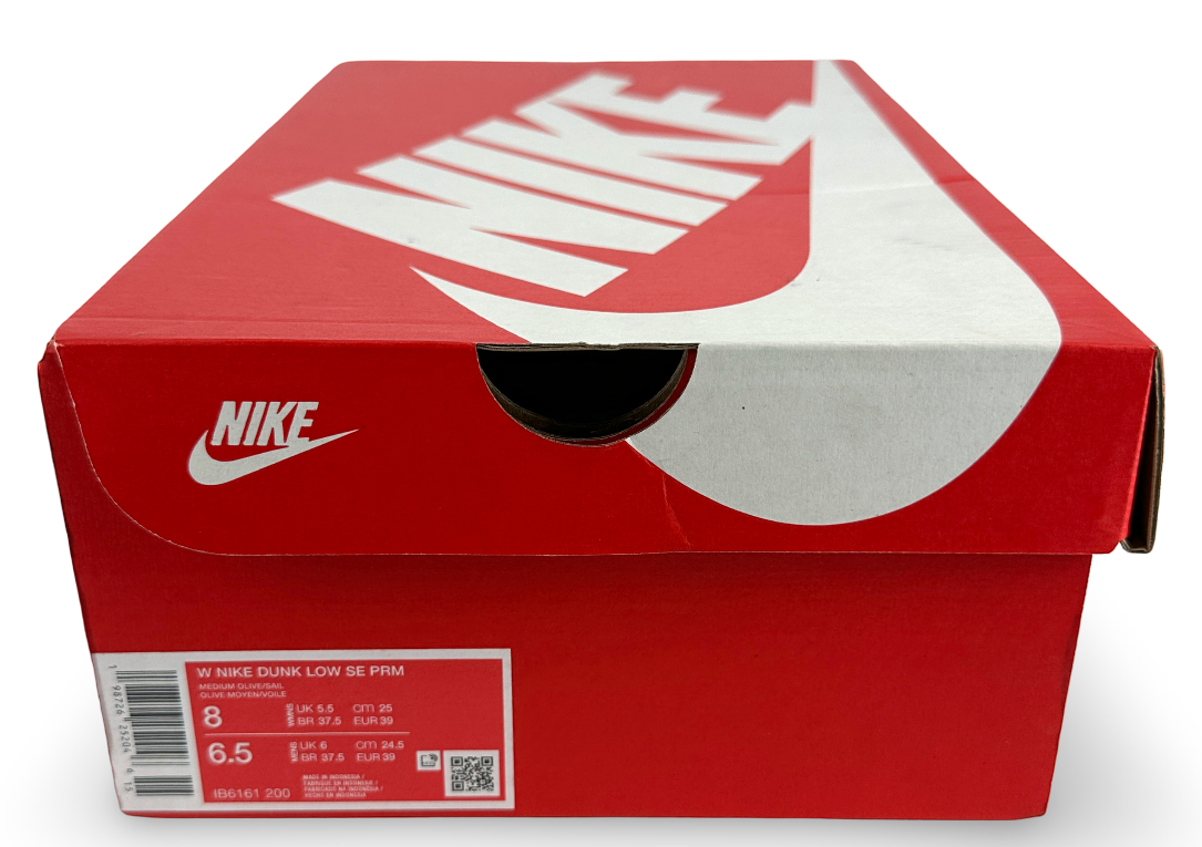 Nike Dunk Low Premium SE Woven Medium Olive Gum (Women's)