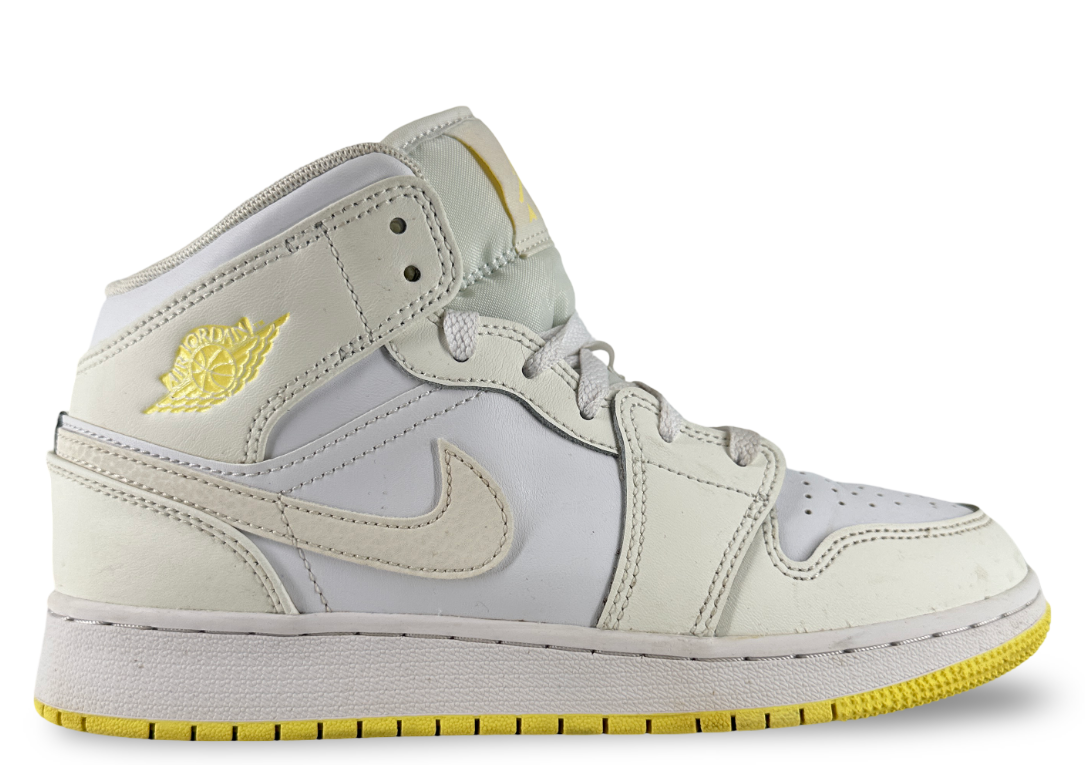 Jordan 1 Mid Sail Light Laser Orange (GS)