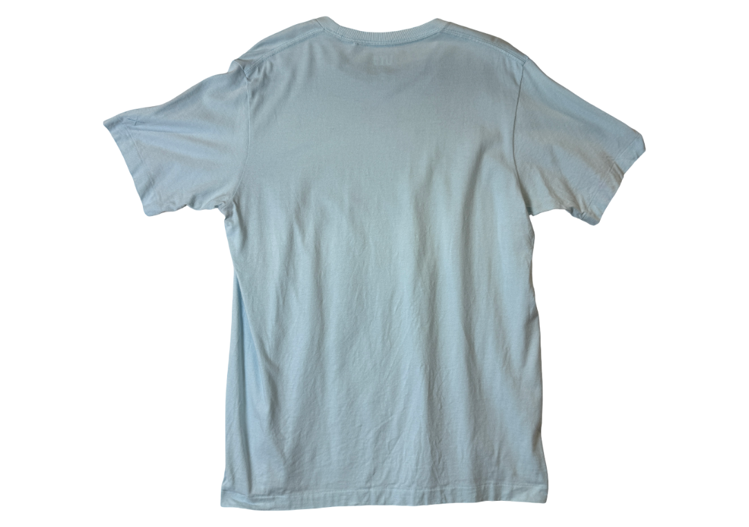 KAWS x Uniqlo x Sesame Street Companion Trash Can Tee Light Blue